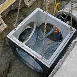 Square sewer shafts
