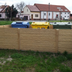 single-sided panels with pattern Cihlička colour sand