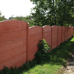 single-sided panels with pattern Cihlička colour red