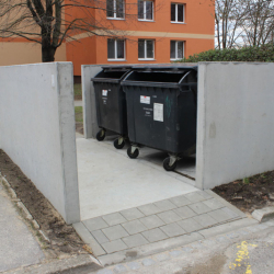 Waste container shelter