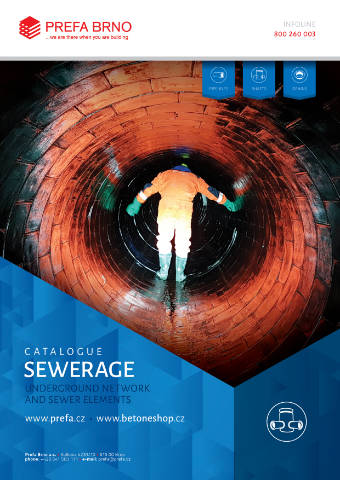 Prefa Brno - Sewerage Catalogue Cover