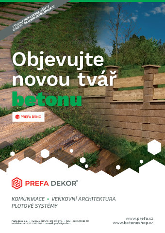 Prefa Brno - obálka katalogu Prefa Dekor